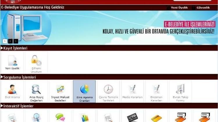 Seydişehir Belediyesi’nden E-belediye Hizmeti