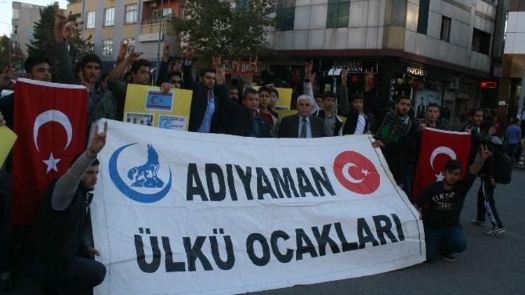 Adıyaman Ülkü Ocakları, Bayır Bucak’ta Ki Yaşananları Protesto Etti