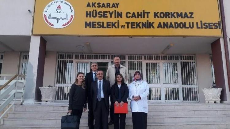 Aksaray’da Sağlık Okuluna Beyaz Bayrak Ödülü