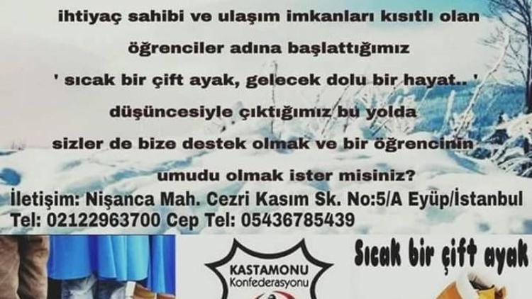 Kaskon Gençlik Kolları Sıcak Bir Çift Ayak, Gelecek Dolu Bir Hayat Kampanya Başlattı