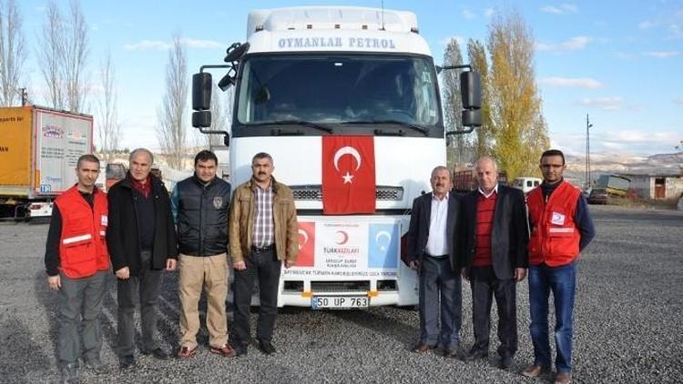 Ürgüp Kızılay’dan Bayır Bucak Türkmenlerine 1 Tır Gıda Yardımı