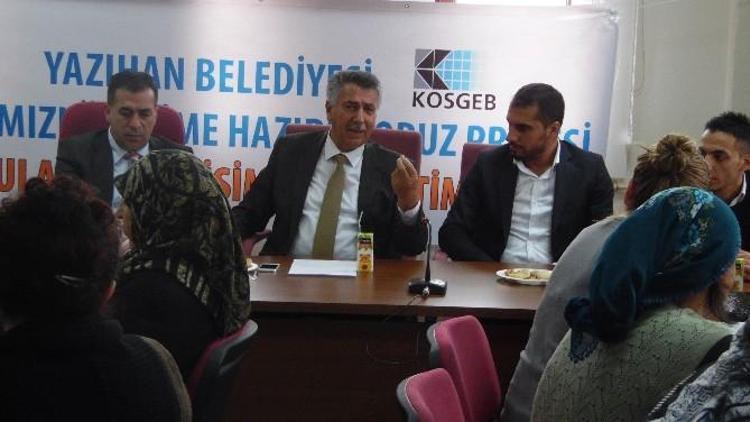 ’Kadınlarımızı Üretime Hazırlıyoruz’ Projesi Yazıhan’da Başladı