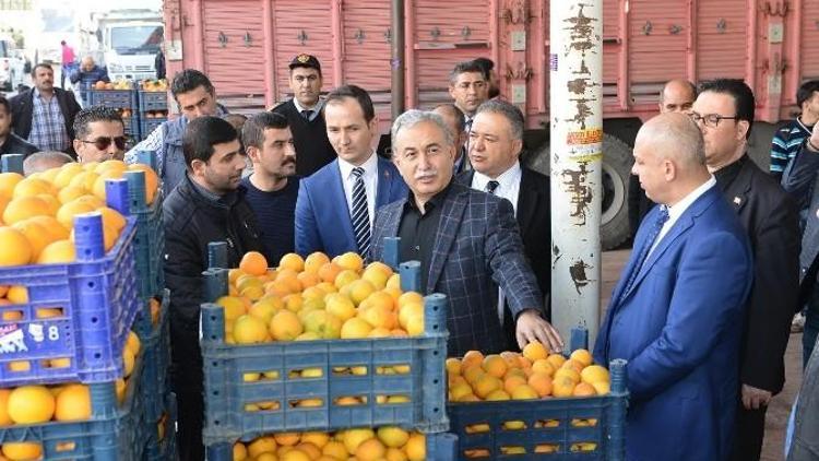 Vali Büyük, Hal Ve Otogarı Ziyaret Etti