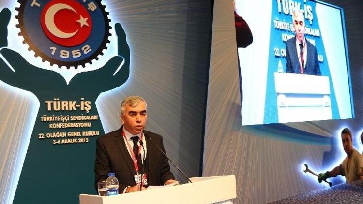 GMİS Genel Başkanı Demirci, Türk-iş Genel Kurulu’nda Konuştu