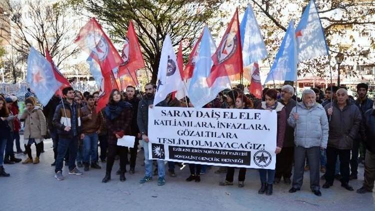 Sgdf Üyelerinin Gözaltına Alınmasını Protesto Ettiler