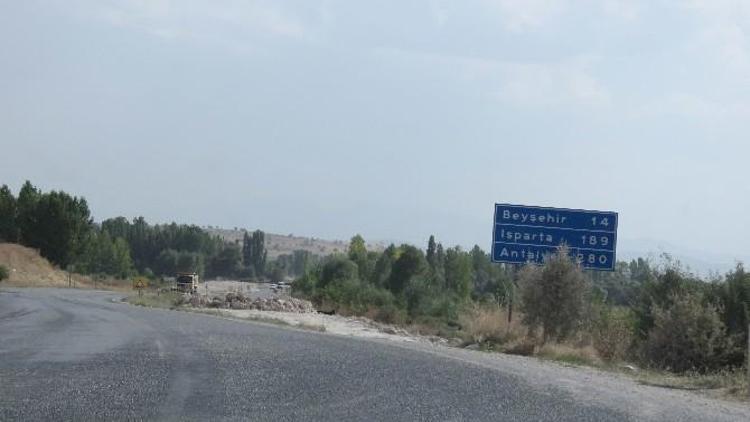 Beyşehir-konya Karayolunda Altınapa Baraj Kesimi 4 Gün Trafiğe Kapalı