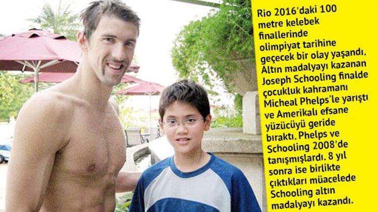 Joseph Schooling, çocukluk kahramanı Michael Phelpsi yendi