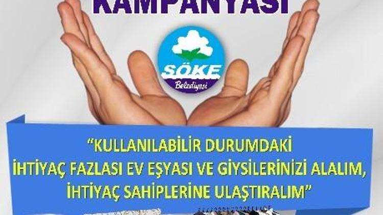 Söke Belediyesi’nden Eşya Ve Giysi Kampanyası