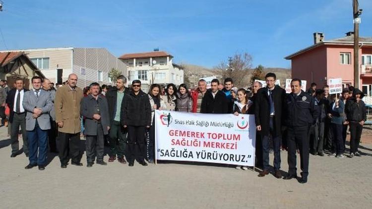 Gemerek’te ’Sağlıklı Yaşam Yürüyüşü’ Düzenlendi