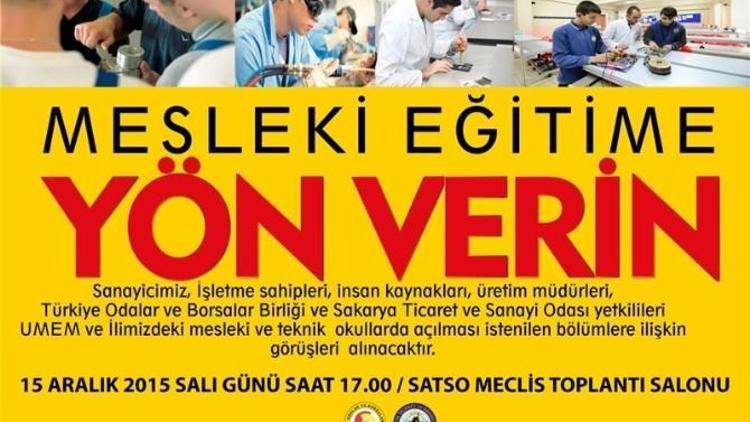 Umem Beceri 10, Meslek Eğitim Ve Nitelikli İstihdam Satso’da Konuşulacak