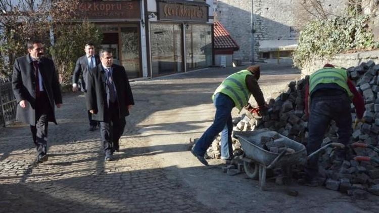 Başkan Aksoy Çalışmaları Yerinde İnceledi