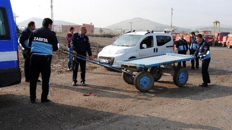 Şanlıurfa’da AT Arabaları İmha Edildi