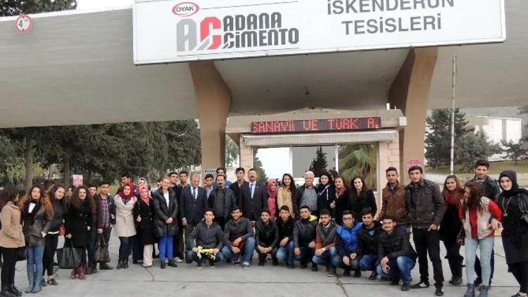 İslahiye MYO Öğrencileri, Çimento Fabrikasına Teknik Gezi Düzenledi