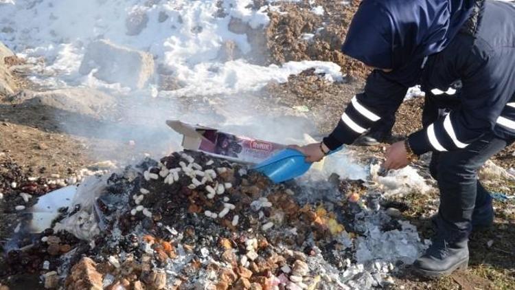 Erciş Belediyesi’nden Gıda İmhası