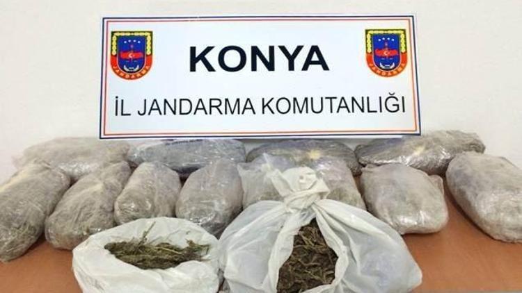 Konya’da 15 Kilo Esrar Ele Geçirildi