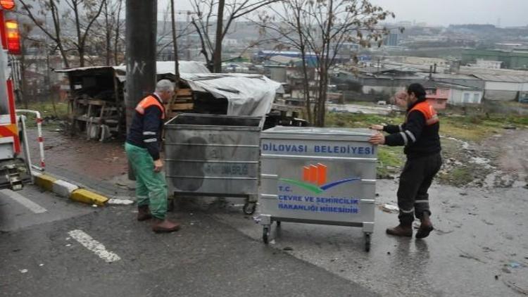 Dilovası’nda Çöp Konteynırları Yenileniyor