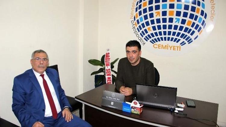 Uçhisar Belediye Başkanı Karaaslan Kapimed Cemiyetini Ziyaret Etti