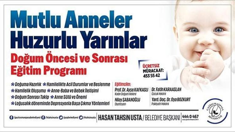 Gaziosmanpaşa Belediyesi’nden Doğum Öncesi Ve Sonrası Eğitim Programı