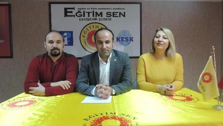 Eğitim-sen Eskişehir Şube Başkanı Serkan Demir: