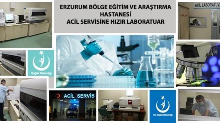 Erzurum Bölge Eğitim Ve Araştırma Hastanesi Acil Servisine Hızır Laboratuvar Kuruldu