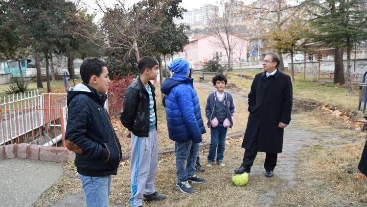 Başkan Kazgan, Başpınar Parkı’nda İnceleme Yaptı