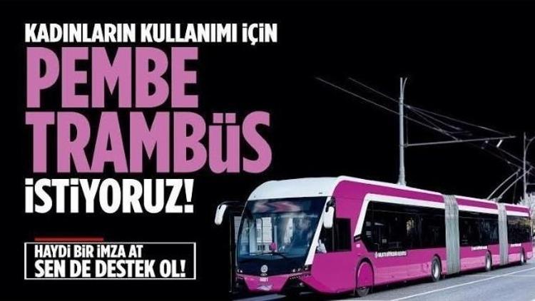 İnönü Üniversitesi Öğrencileri Bayanlar İçin ‘Pembe’ Trambüs İstiyor