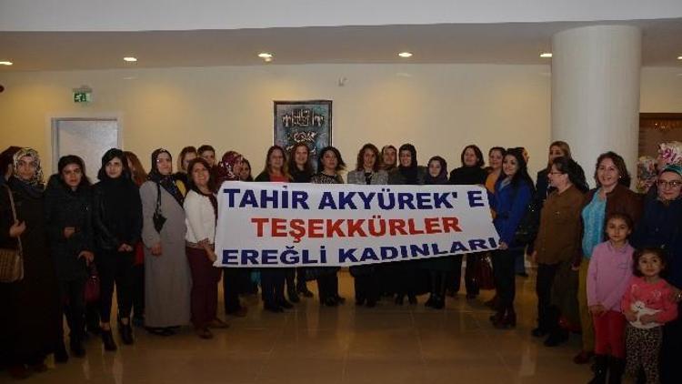 Ereğlili Kadınlardan Akyürek’e Teşekkür