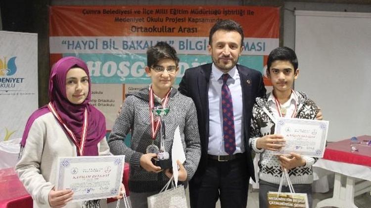 Çumra’da “Haydi Bil Bakalım” Bilgi Yarışmasının Galibi Belli Oldu