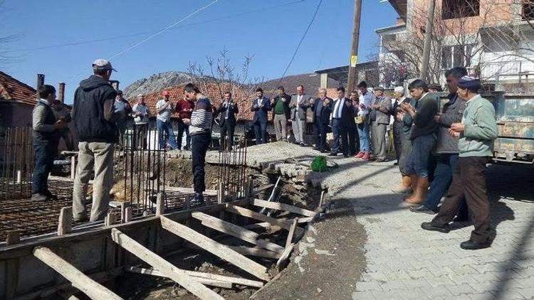 Köşk’te Kıran Yukarı Cami Temeli Dualarla Atıldı