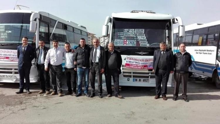 Ankara’da Minibüs Ve Otobüsçülerden Bayırbucak Türkmenleri’ne Yardım