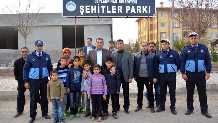 Ceylanpınar’da Mezopotamya Parkı’nın Adı Şehitler Parkı Oldu