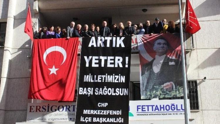 CHP’den Denizli’de Teröre Pankartlı Tepki