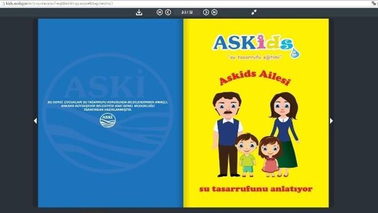 ASKİ’den Çocuklar İçin İnternet Sitesi