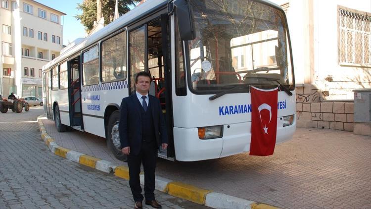Karamanlı Belediyesine yeni otobüs