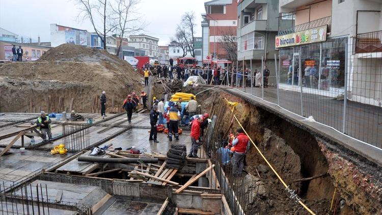 Bursada temel kazısında göçük: 1 yaralı