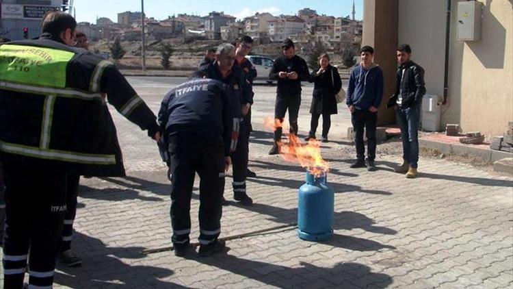 Balonculuk sektörü çalışanlarına yangın güvenliği eğitimi