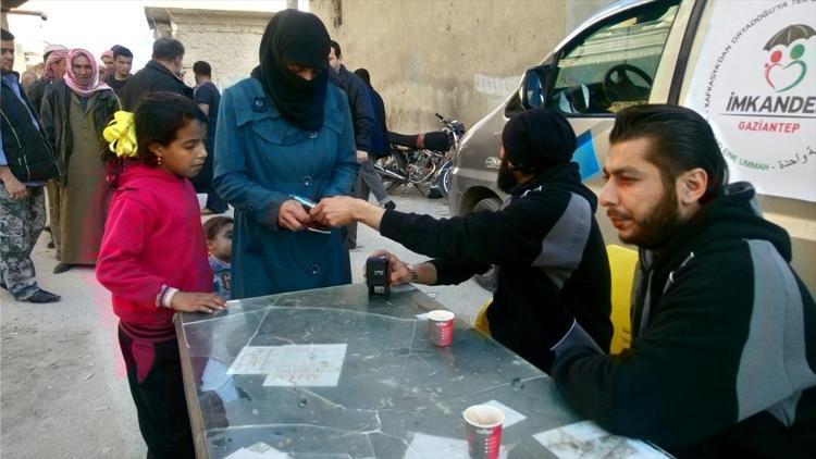 İMKANDERin Suriyelilere yardımları sürüyor