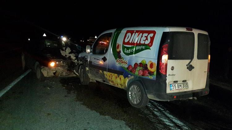 Samsunda trafik kazası: 1 yaralı