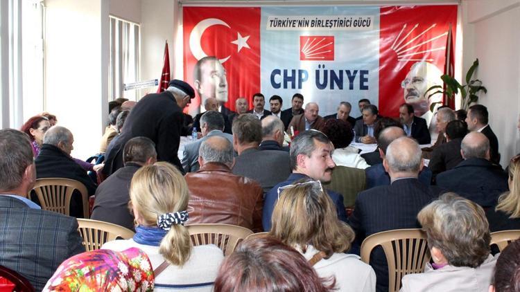 Ünyede CHP İlçe Başkanları Toplantısı düzenlendi