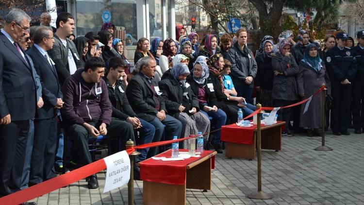 Kanserden ölen polis memuru için tören düzenlendi