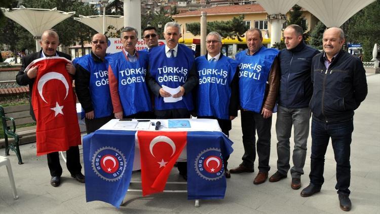 Türk-İşten Kiralık işçilik protestosu