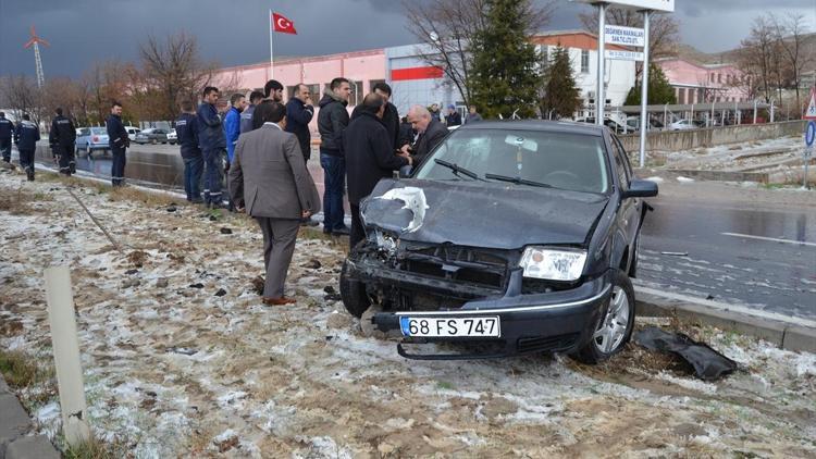 Aksarayda zincirleme trafik kazası: 4 yaralı