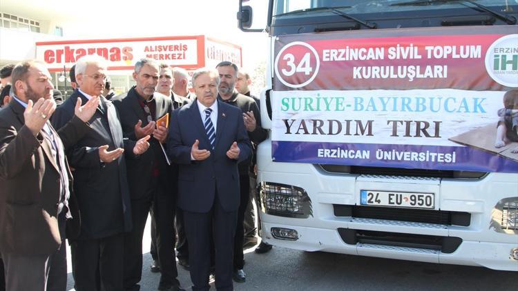 Erzincandan Bayırbucak Türkmenlerine yardım