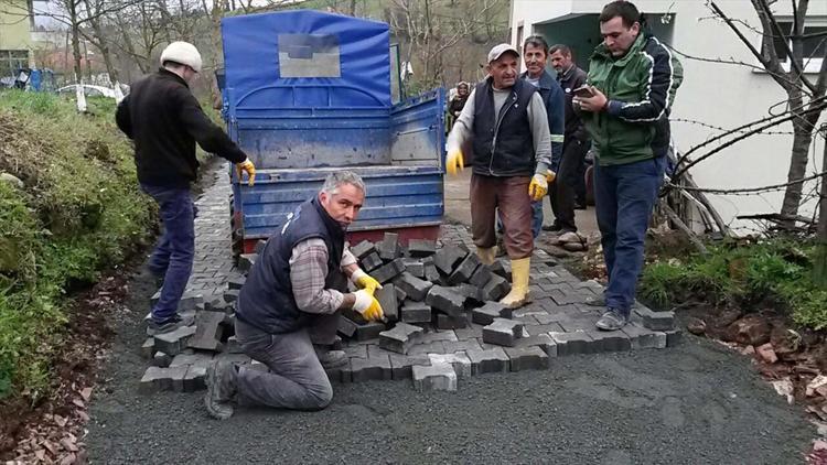 Ereğli köylerinde parke çalışması