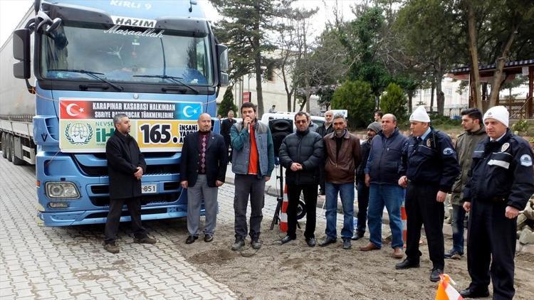 Nevşehirden Bayırbucak Türkmenlerine yardım