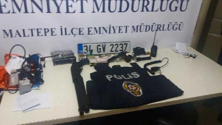 Maltepede kendisine polis süsü veren kişi uygulamada yakalandı