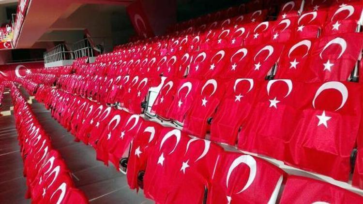 Milli maç öncesi Antalya Arenada yoğun güvenlik önlemi