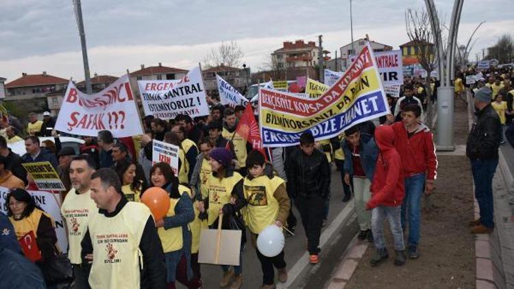 Ergene’de ‘termik santral’ eylemi