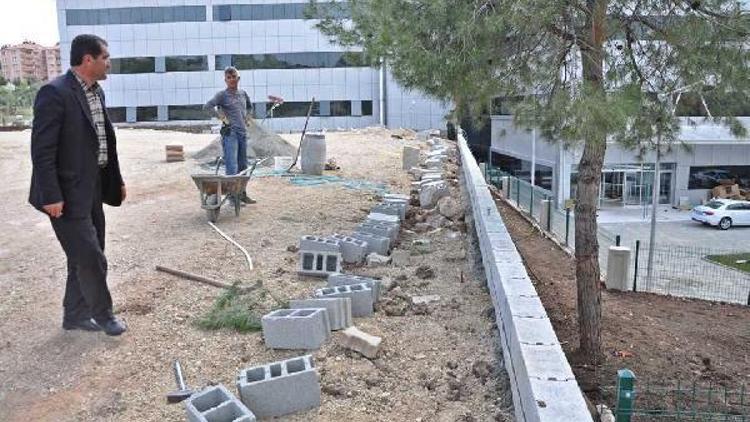 Gölbaşı Devlet Hastanesi otoparkı tamamlanıyor