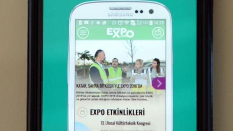 EXPO 2016 Antalya mobil uygulaması cepte